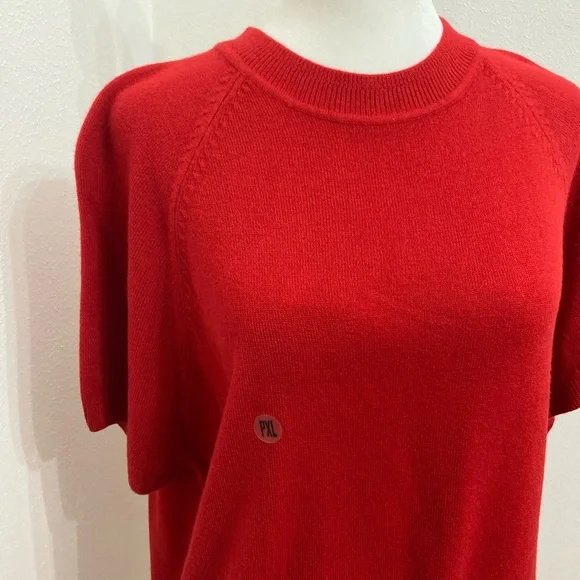 NWT Kim Rogers Signature Red Short Sleeve Lightweight Sweater Size Petite XL - Picture 7 of 11